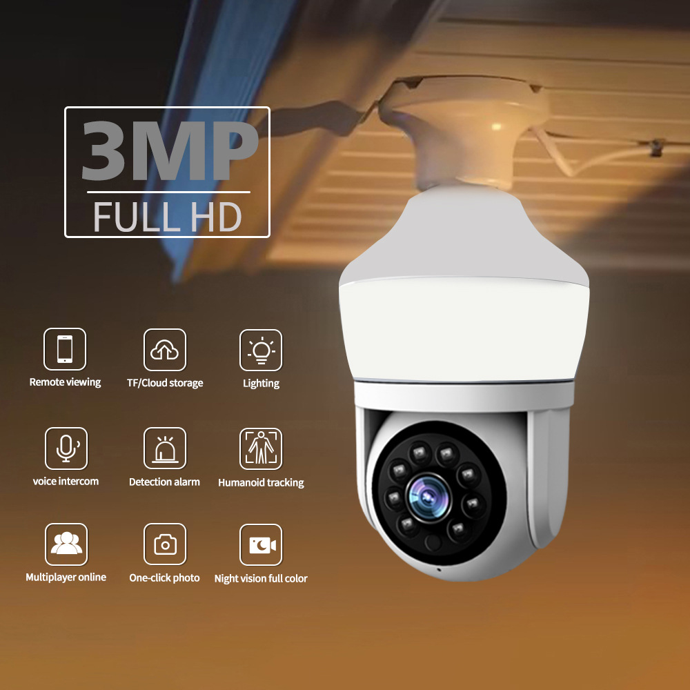 Home Security Flood Lights - 3MP 1296P Yoosee/Carecam APP lampe de