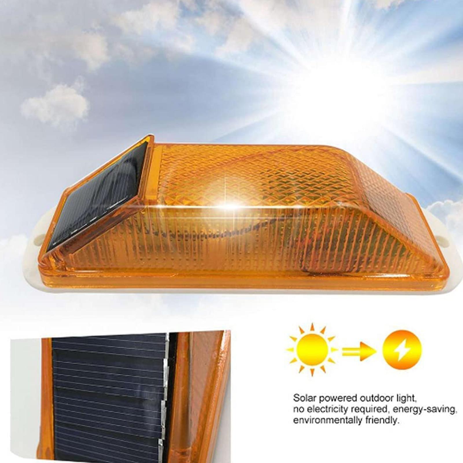 Solar Security Light - Lampe de signalisation stroboscopique solaire LED,