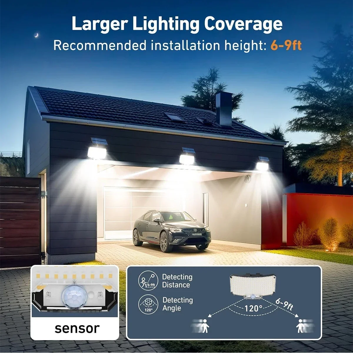 Lampes solaires d'extérieur 23 - Solar Security Light avis et prix
