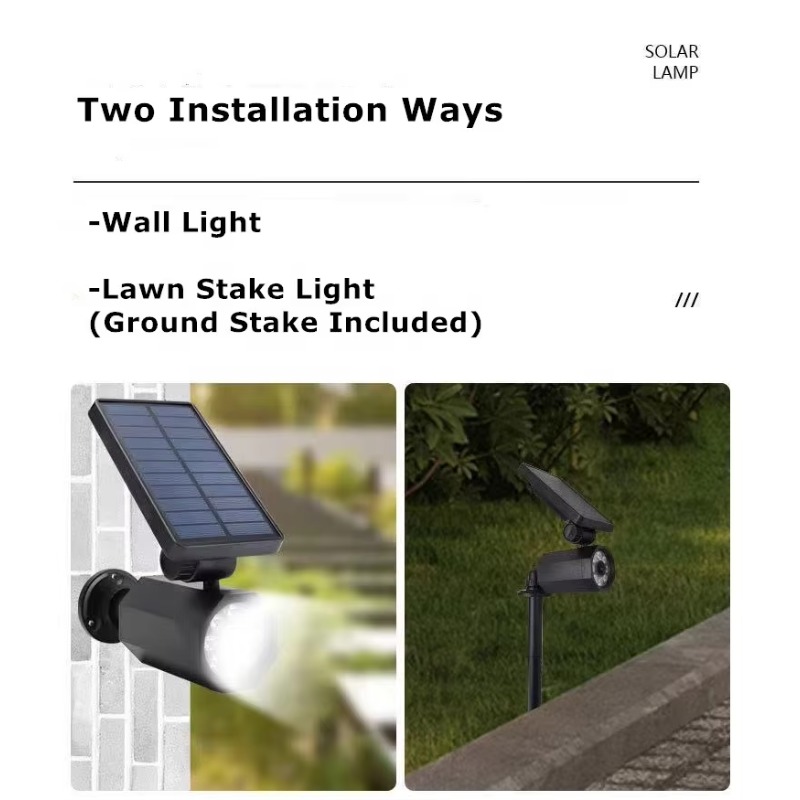 Caméra factice 8 LED, Spot sol - Solar Security Light avis et prix