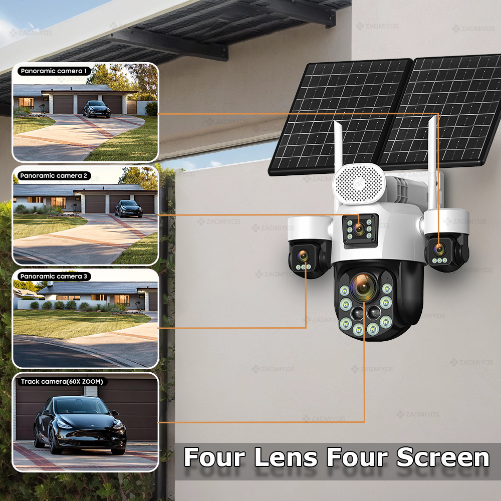 4 objectifs extérieurs 360° °  - Home Security La avis et prix