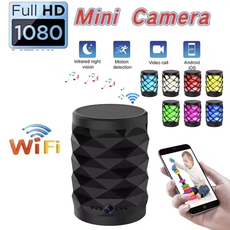 Mini caméra Wifi HD, haut-parl - Home Security Flood Lights avis et prix