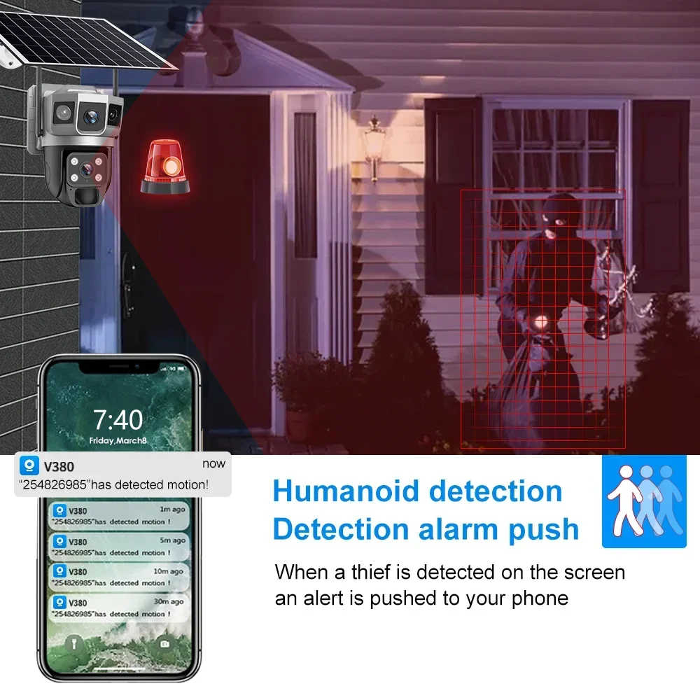 Caméra de sécurité V380 4K 3 é - Home Security La avis et prix