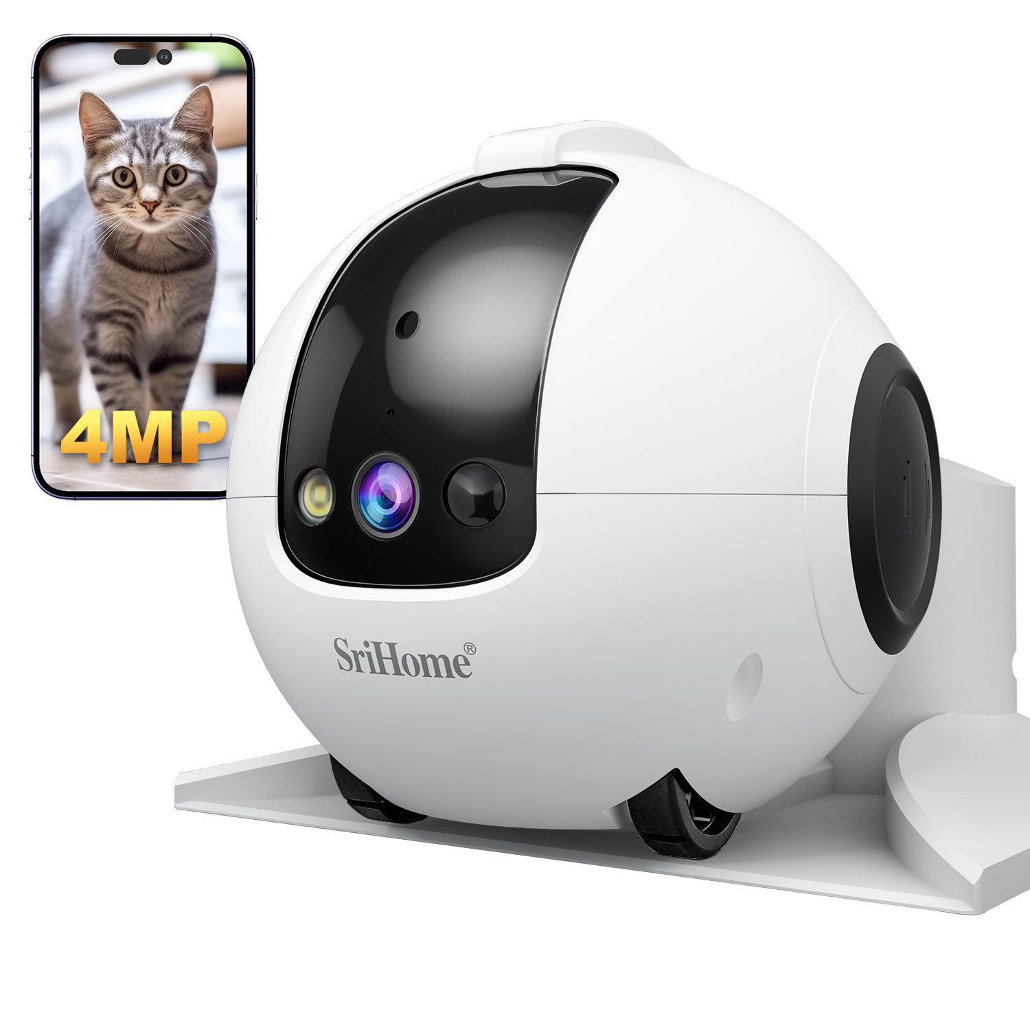 Caméra Dôme IP PTZ Sans Fil 4M - Home Security Robots avis et prix