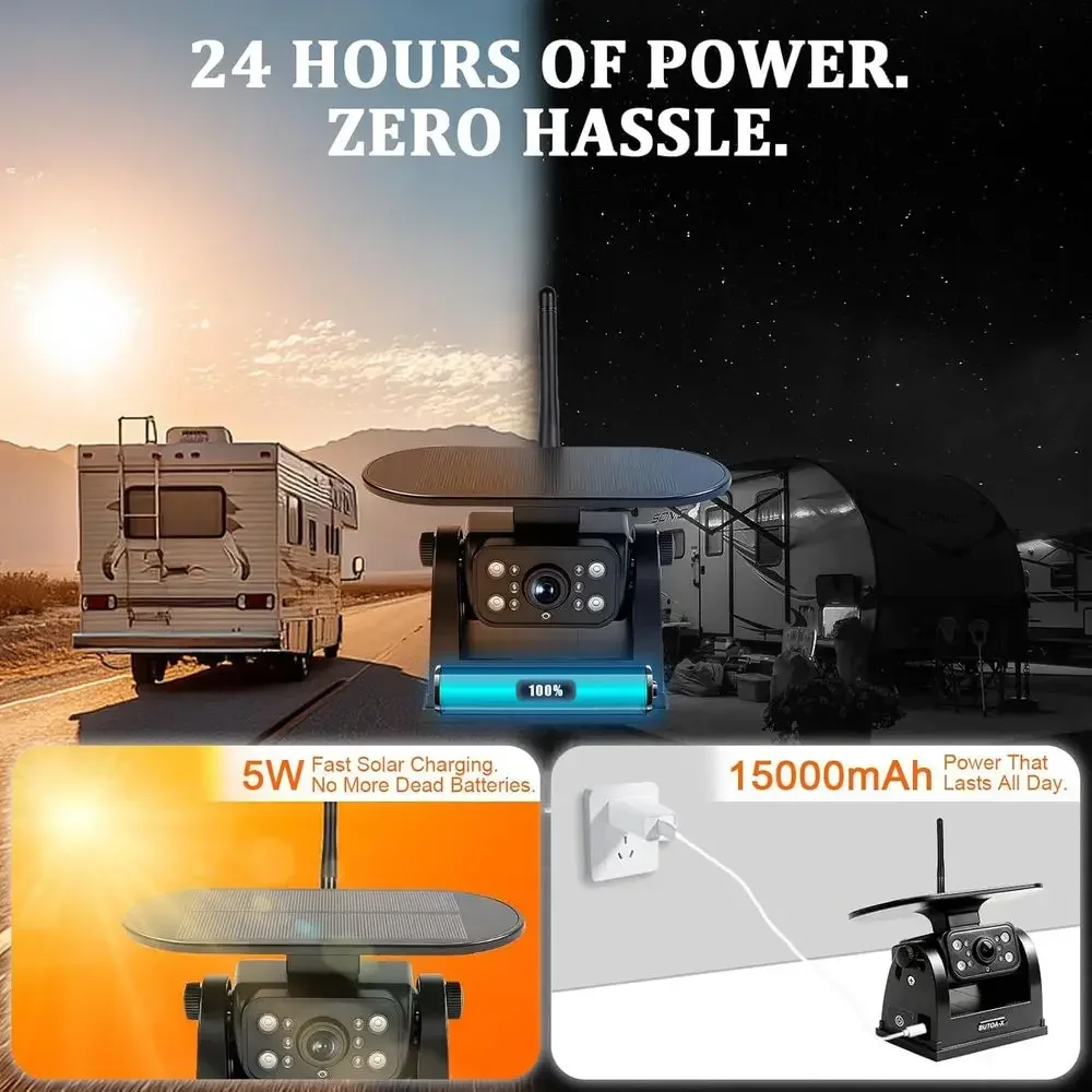 Caméra de recul solaire magnét - Camera Solar Wireless avis et prix