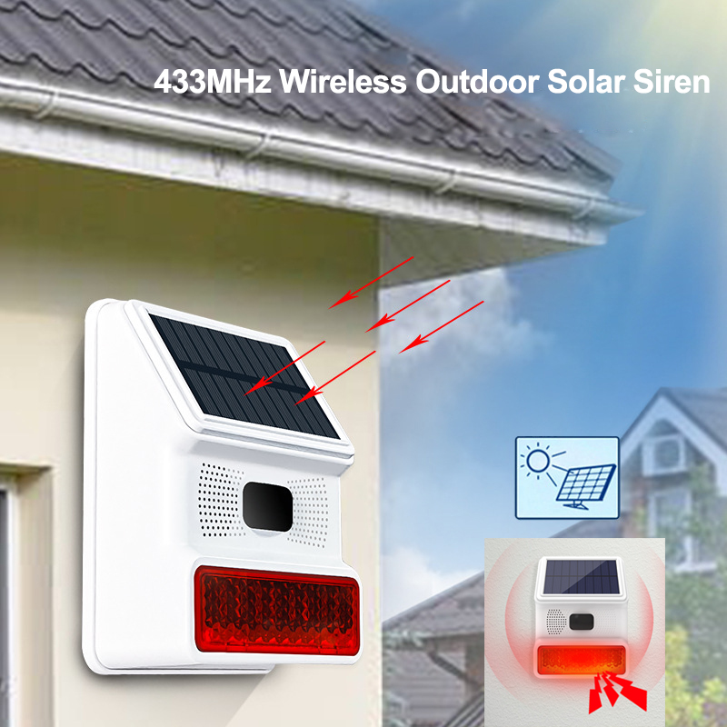 TAIBOAN 433MHZ sans fil solair - Solar Security Light avis et prix