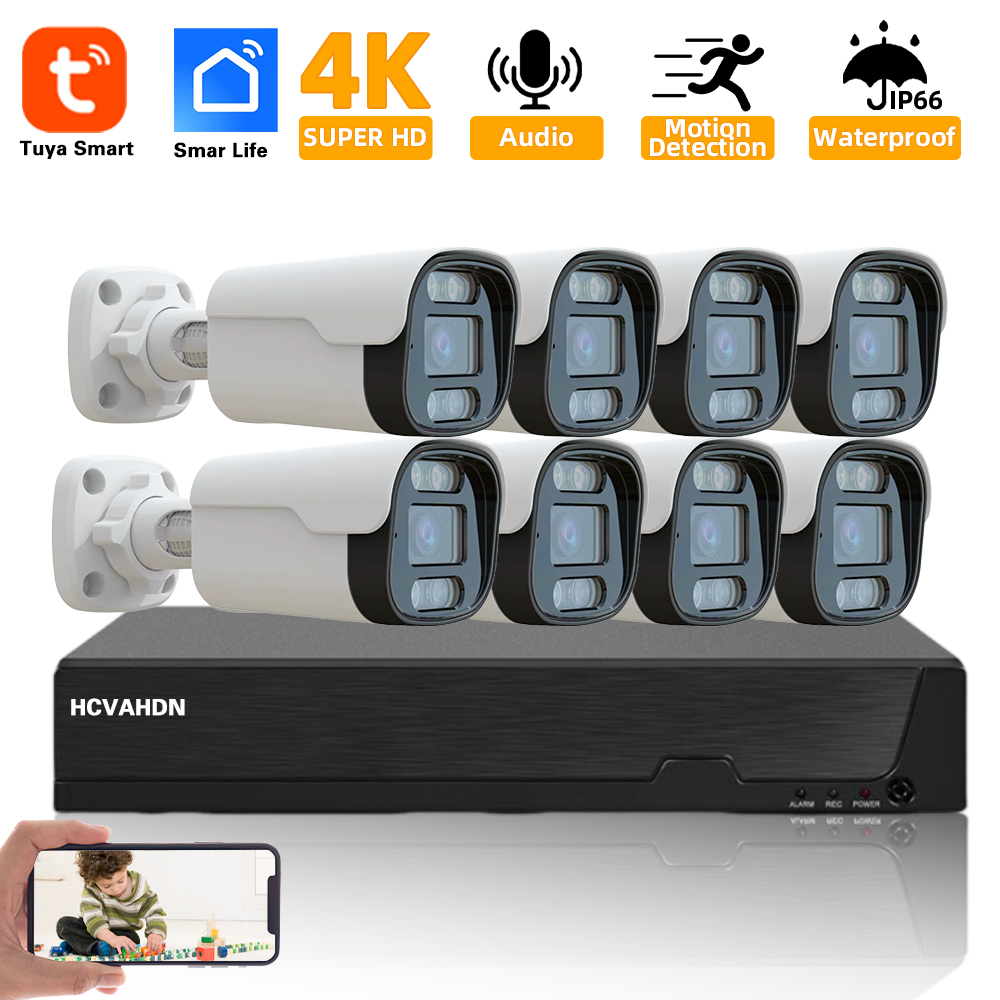 Kit de sécurité TUYA 4K 8MP 8C - Nvr Kit 8 Channel avis et prix