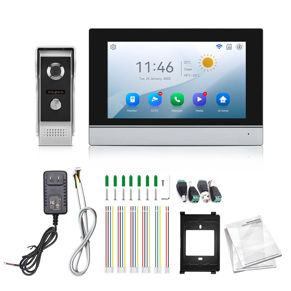Visiophone avec écran IPS de 7 - Home Security La avis et prix