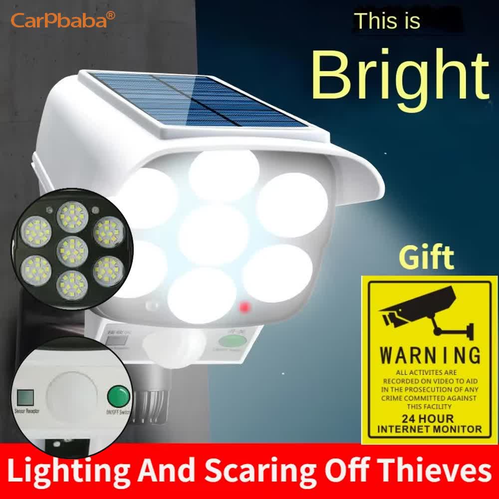 Lumière solaire extérieure cap - Home Security Flood Lights avis et prix