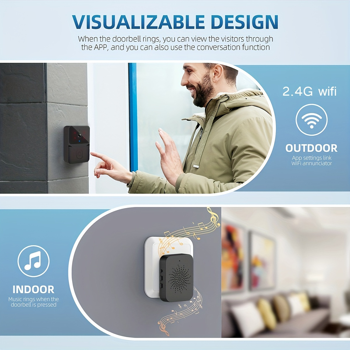 Sonnette vidéo intelligente sa - Home Security La avis et prix